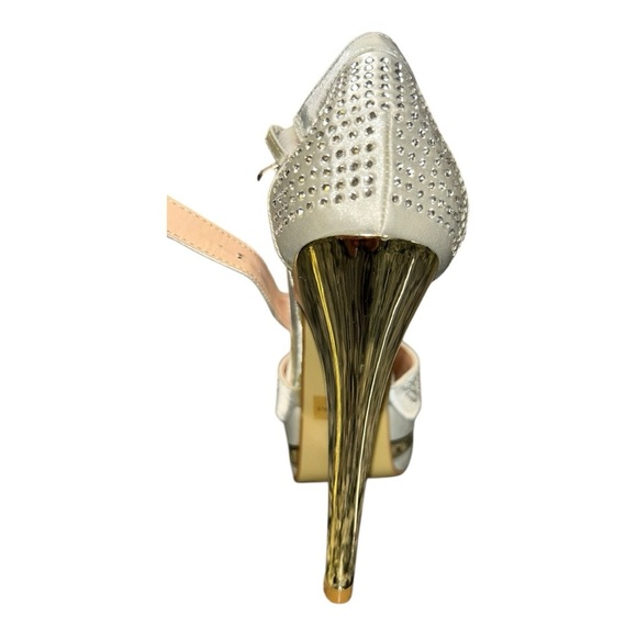 ROCUS Silver Platform Stilettos Women’s Like New Excellent Condition Size 6 - Picture 5 of 12